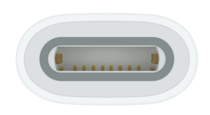 O Adaptador USB‑C para Apple Pencil é necessário para carregar e emparelhar o Apple Pencil (1.ª geração) com o iPad (10.ª geração) — miniatura 5