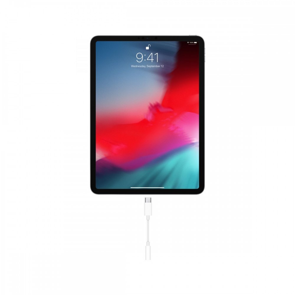 O Adaptador USB-C para entrada de auscultadores de 3,5 mm permite ligar dispositivos que usem uma ficha áudio de 3,5 mm padrão (como auscultadores ou colunas) a dispositivos USB‑C. — miniatura 4